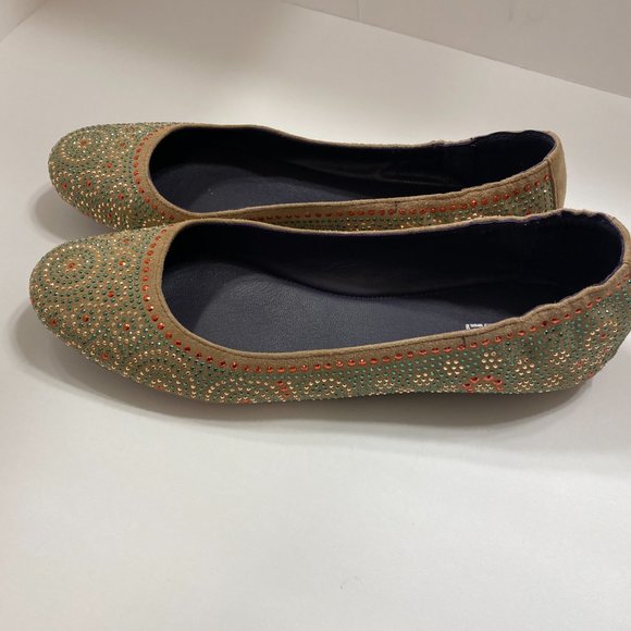 Vaneli Rhinestone Embellished Flats Sz 8.5 - Picture 4 of 5